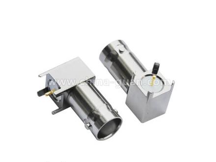 BNC female right-angle PCB mount connector
