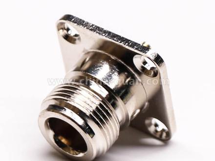 female straight flange solder connector