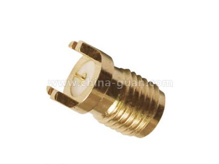 SMA coaxial straight PCB mount connector