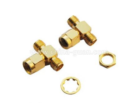 SMA male bulkhead connector