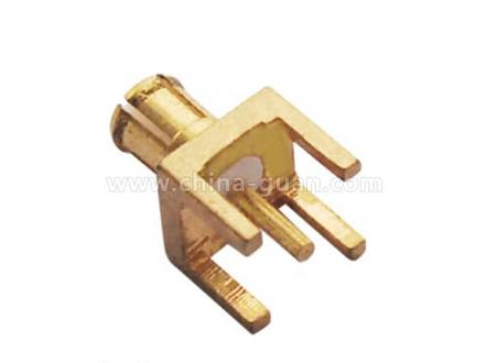 MCX male straight PCB mount connector