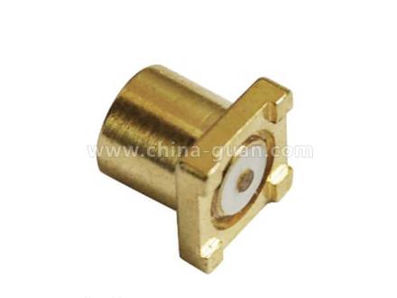 MCX female straight PCB mount connector