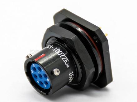 Y50X coaxial straight PCB mount connector, waterproof