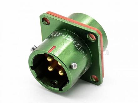 Y50 coaxial straight panel mount connector